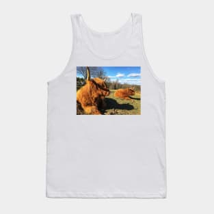 Scottish Highland Cattle Cow 2379 Tank Top